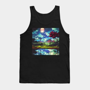 Anime Style Landscape Tank Top